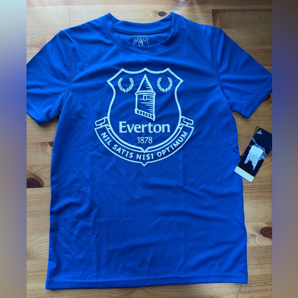 Everton F.C. Soccer Team Youth Blue Dri Fit T-shirt Size 8
